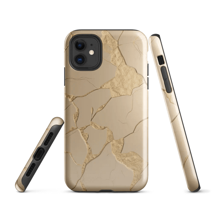 Gold Kintsugi Tough iPhone Case product image (1)