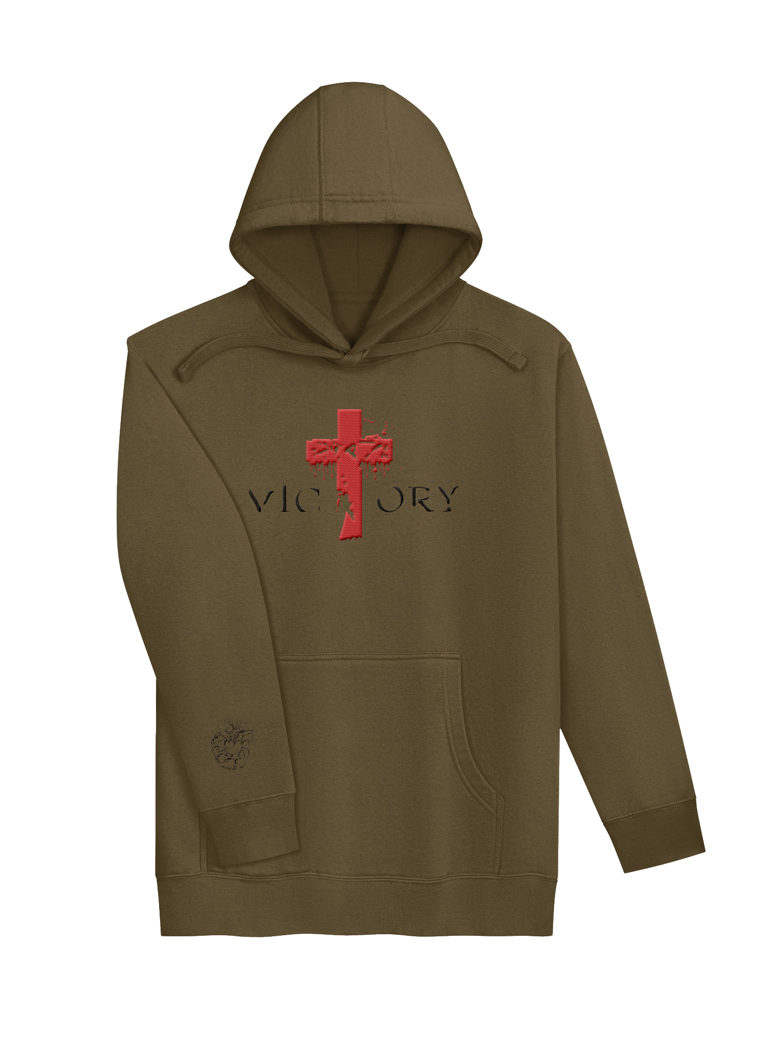 Embroidered Victory Cross Hoodie product image (3)