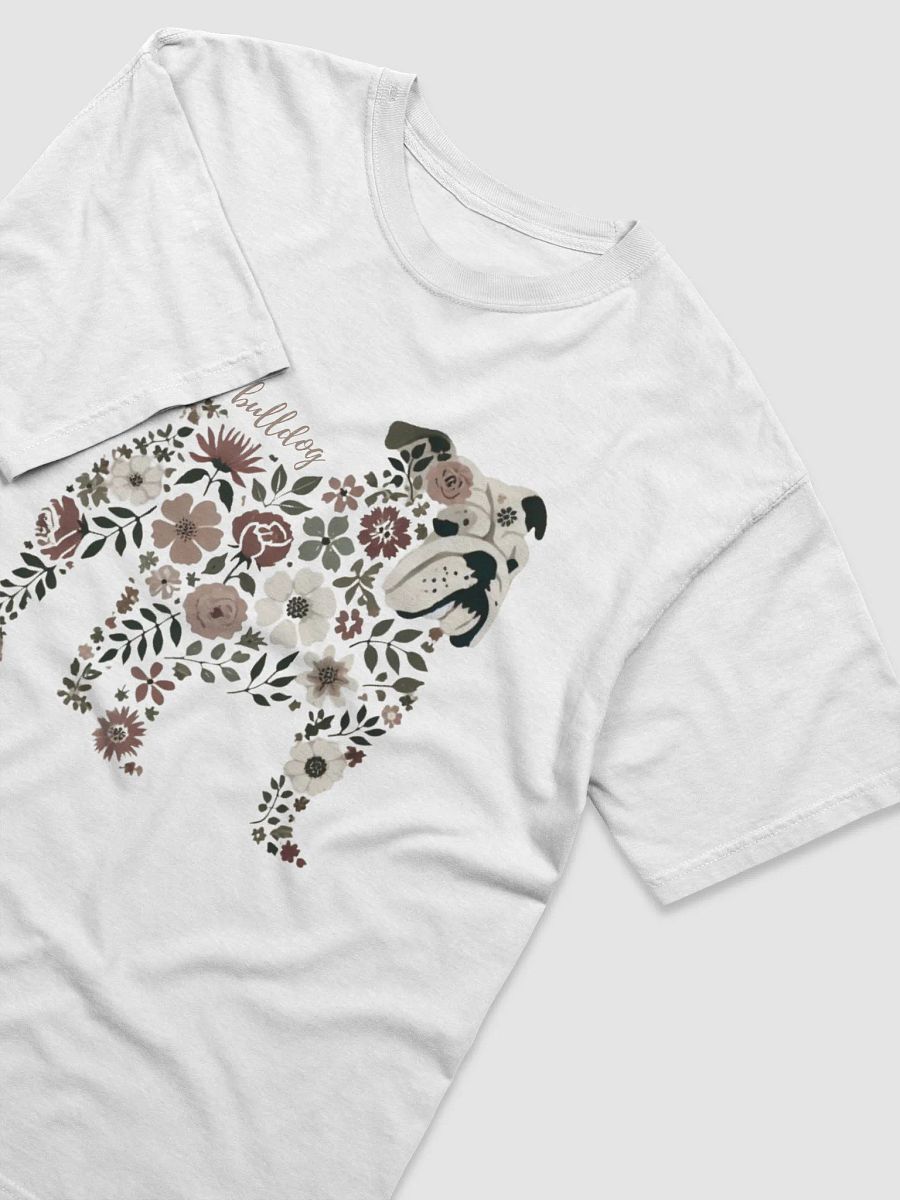 Floral Bulldog: Strong and Adorable Silhouette Art product image (3)