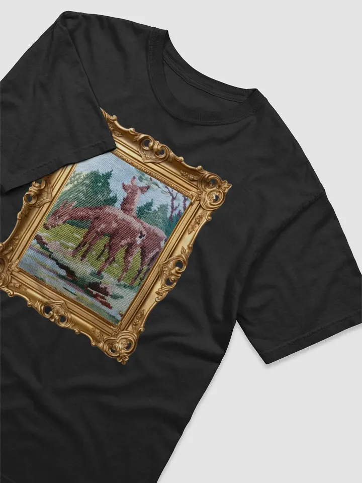 DEER MOTIF CROSS STITCH T-SHIRT product image (2)