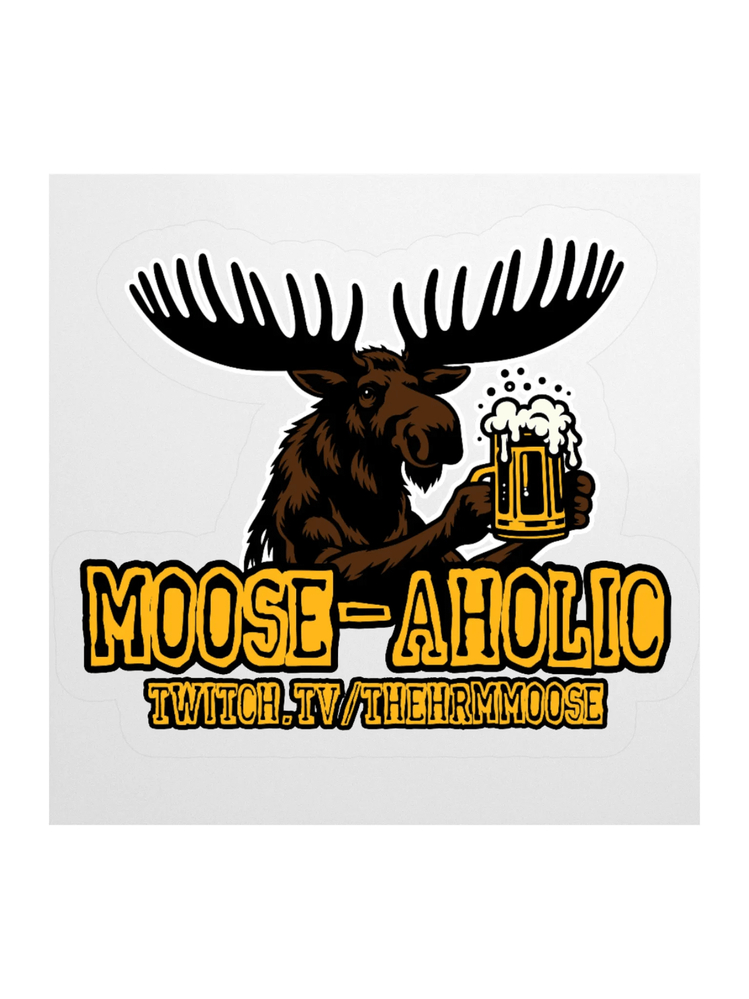 Moose-Aholic Sticker product image (1)