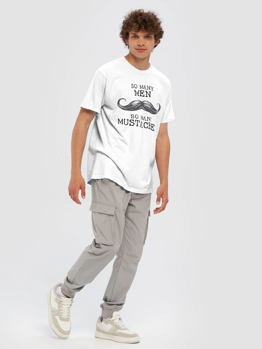 So Many Men + So Many Mustaches - T-Shirt product image (5)