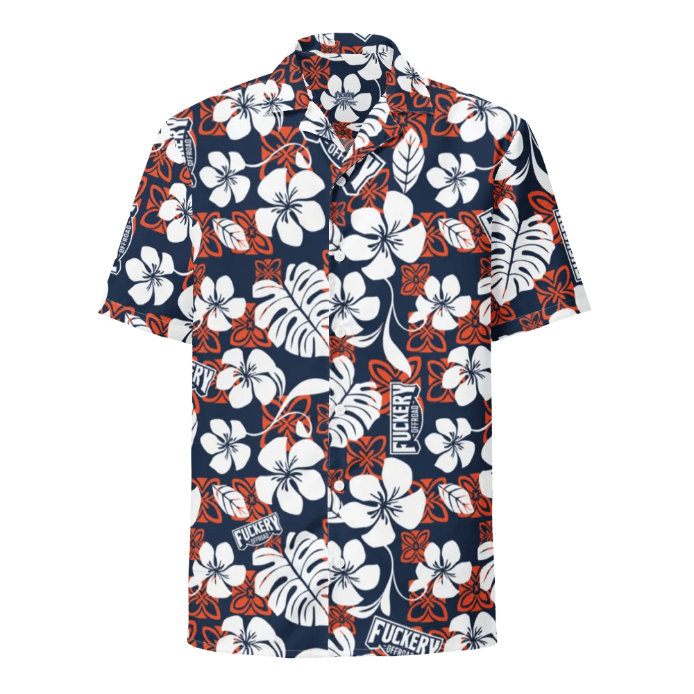 Fuckery Offroad Hawaiian Shirt - Blue/Orange product image (1)