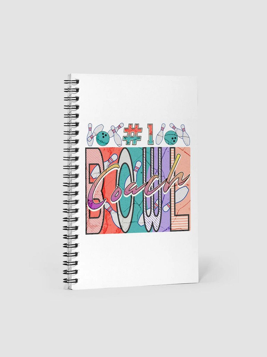 Number 1 Bowl Coach Vibrant Notebook product image (1)