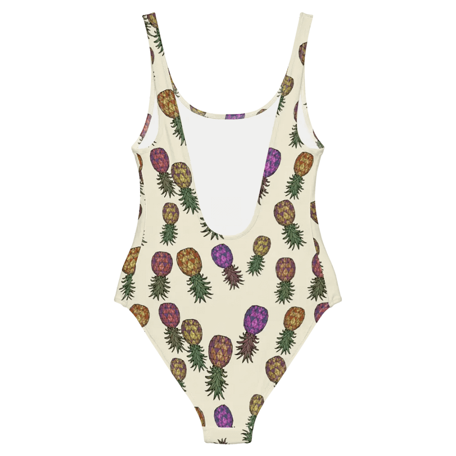 Upside-down Pineapple Swinger Pineapples Print Color Mix one-piece swimsuit product image (7)