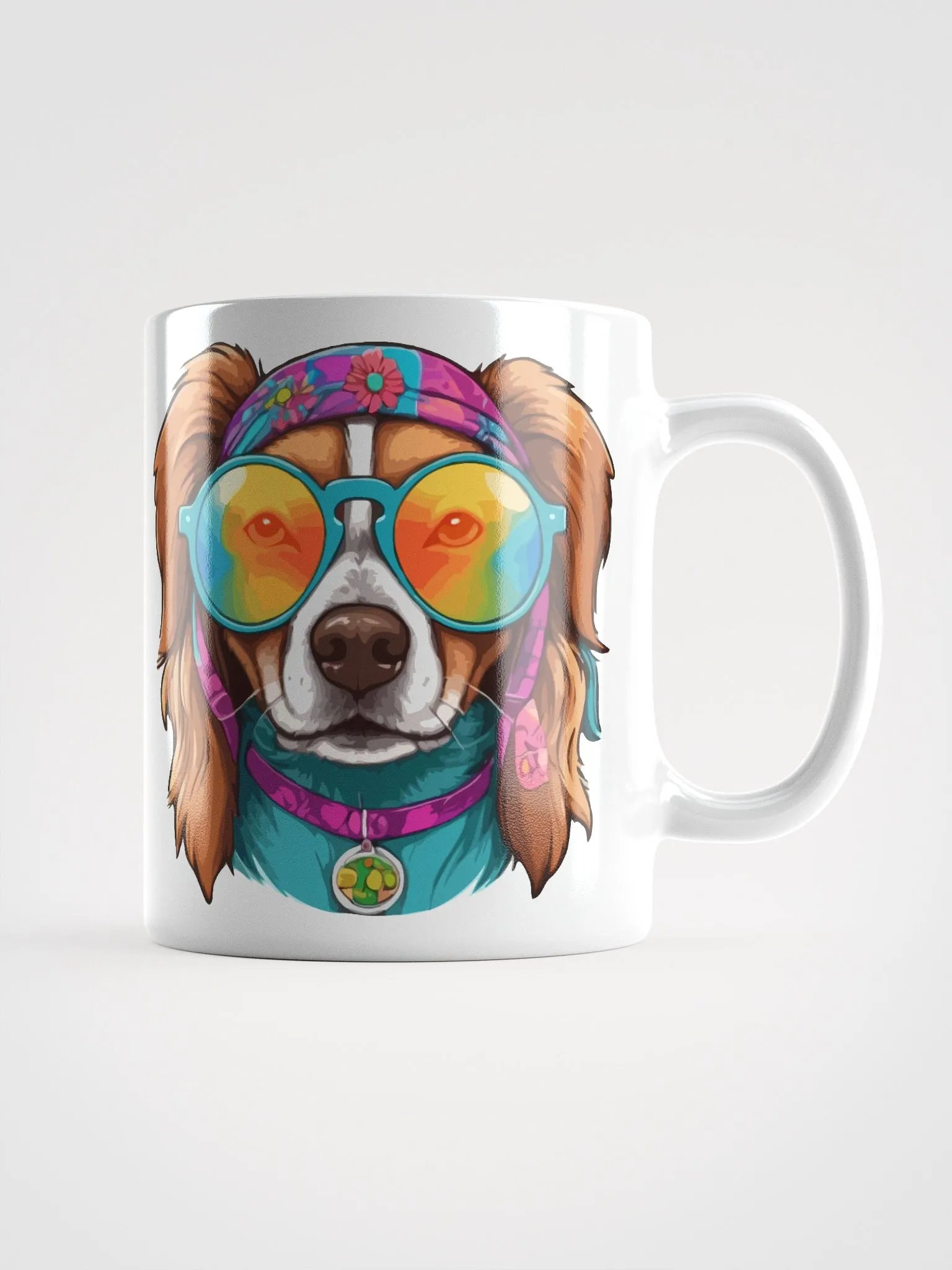 Hippie Dog 3 , Mug product image (1)