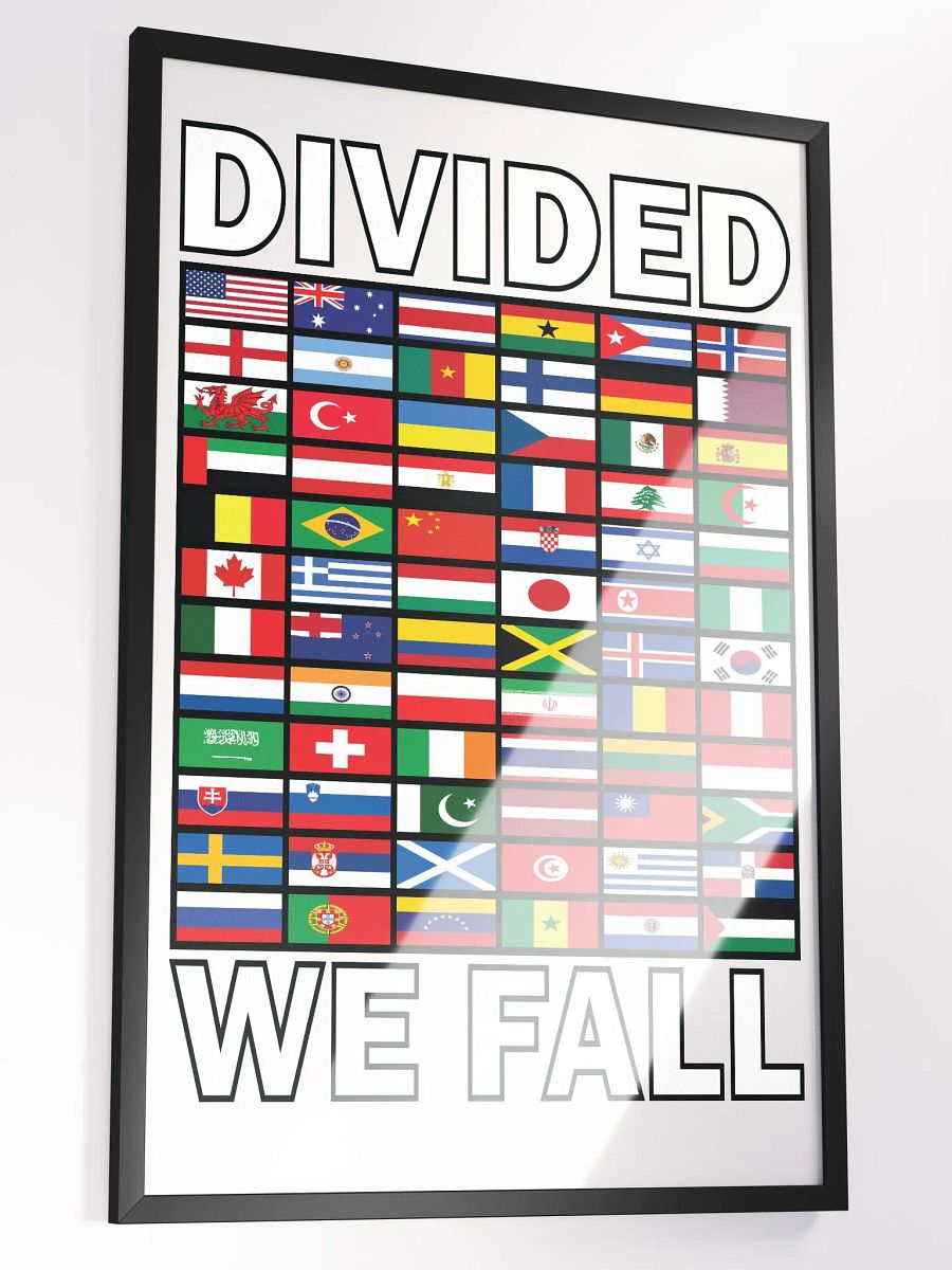 Divided We Fall - Nations - Framed High-Quality Matte Poster product image (3)