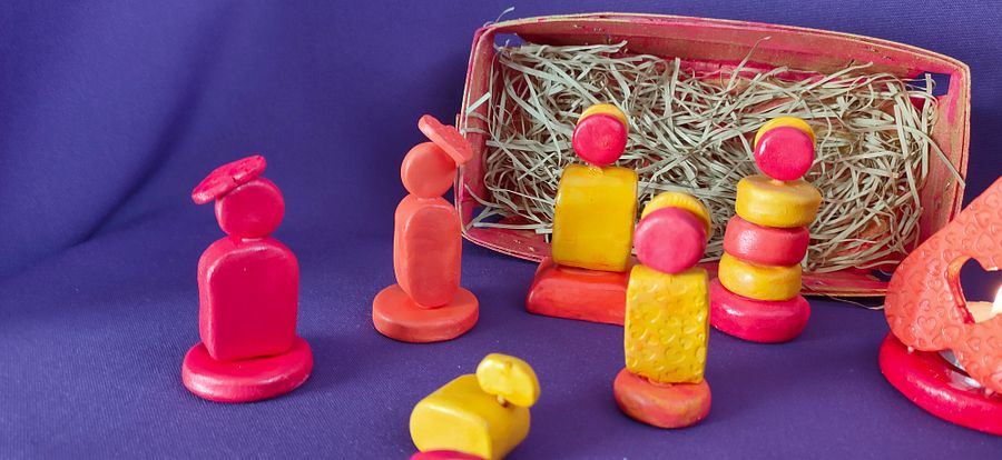 Presépio, Energia Positiva, figuras religiosas, minimalista, decoração de natal, feita à mão, conjunto religioso, presente único product image (4)