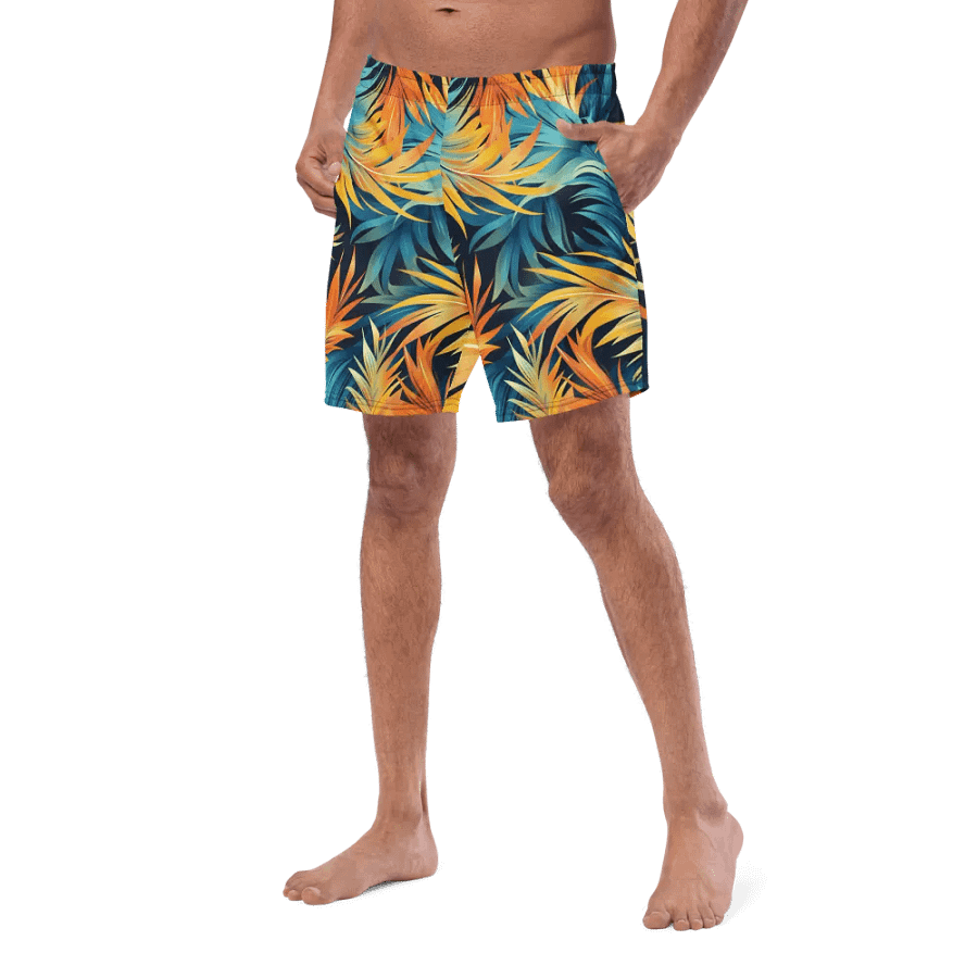 Tropical Flow Swim Trunks for Men product image (9)