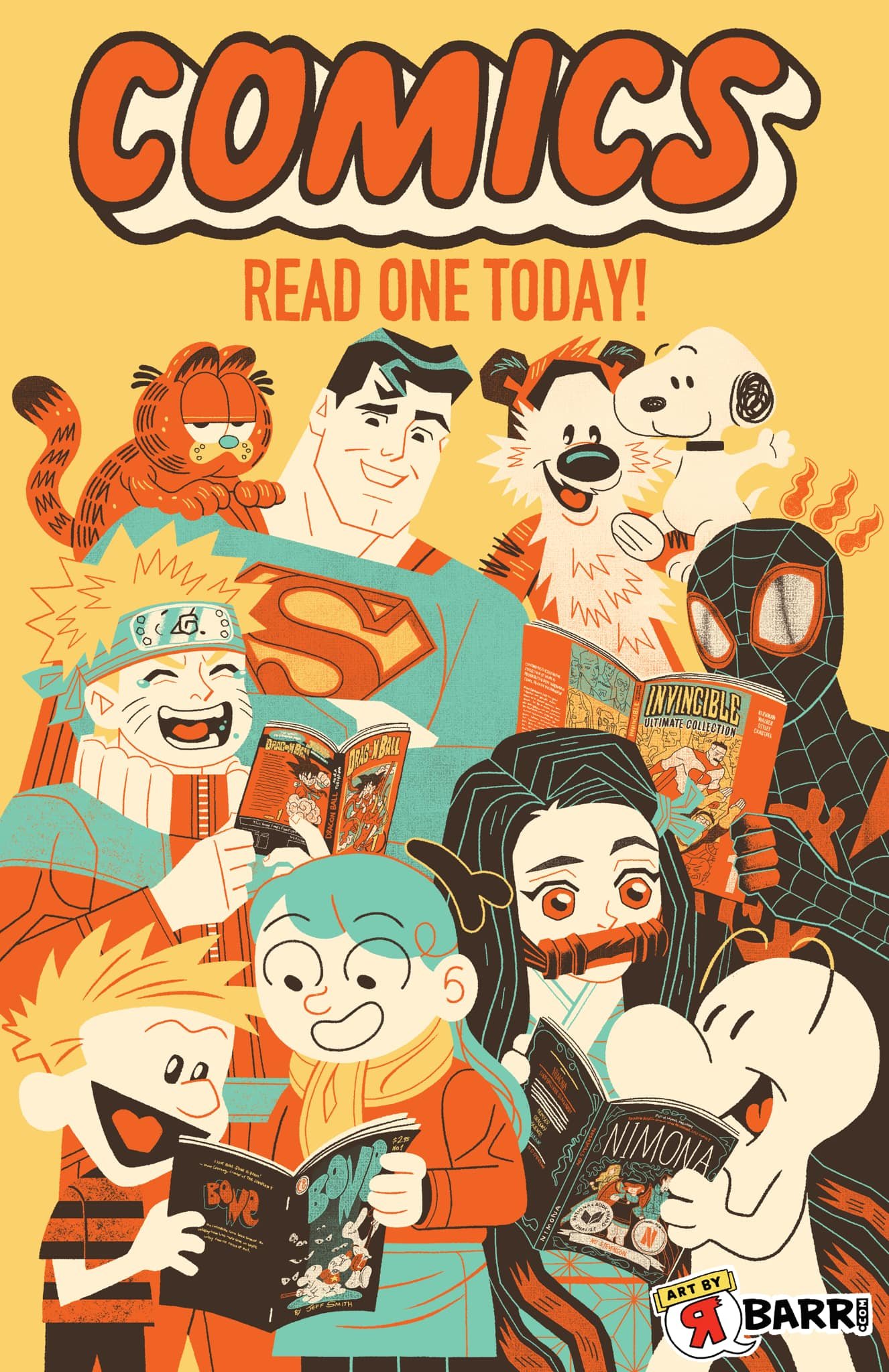 Comics Read One Today Poster product image (1)