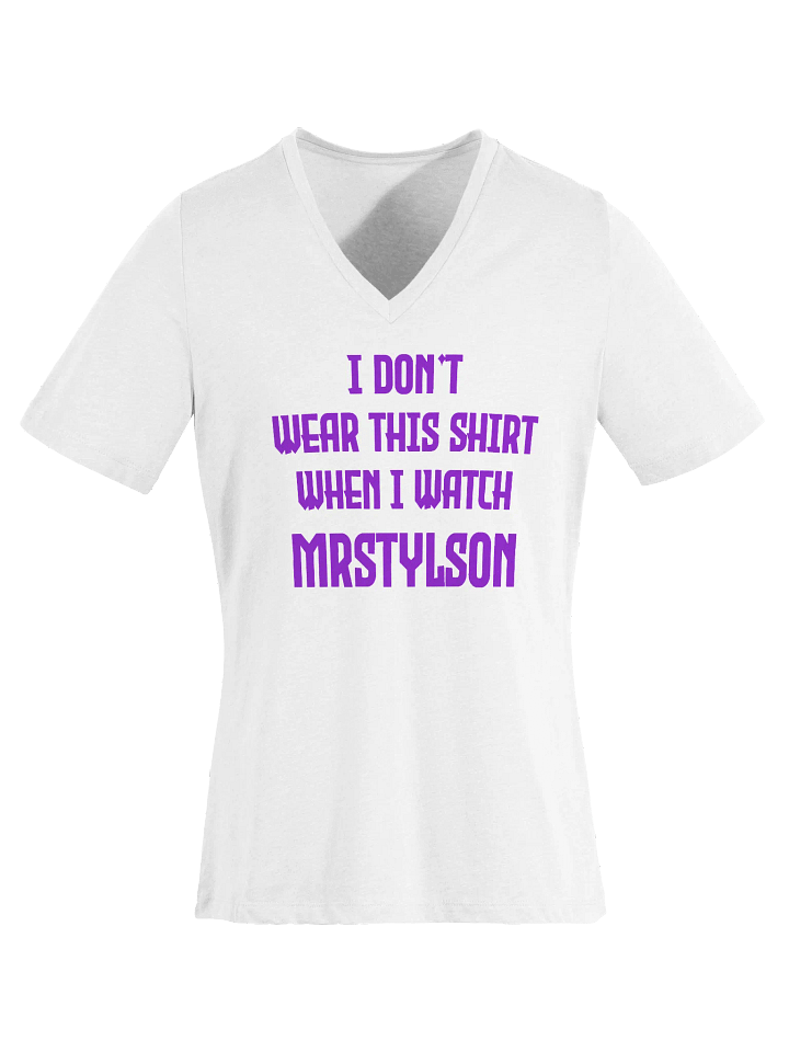 I Don't Wear This Women's V-Neck (Purple Text) product image (51)