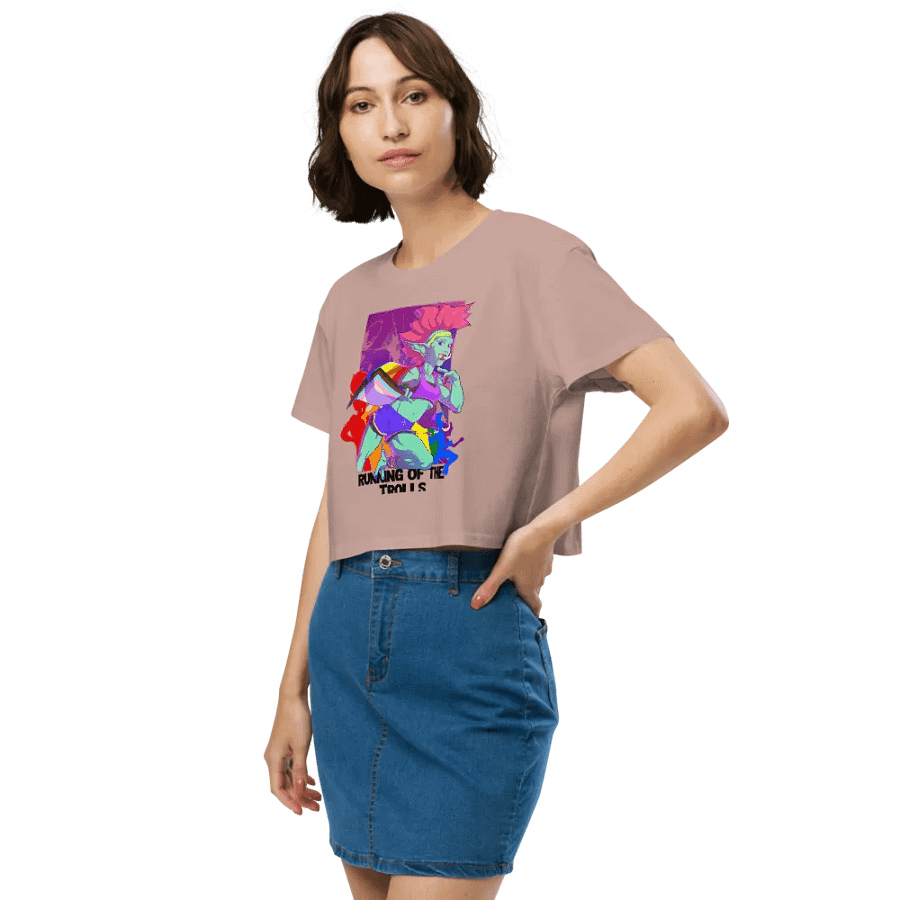 Troll Racer Crop Tshirt by Eggu product image (5)