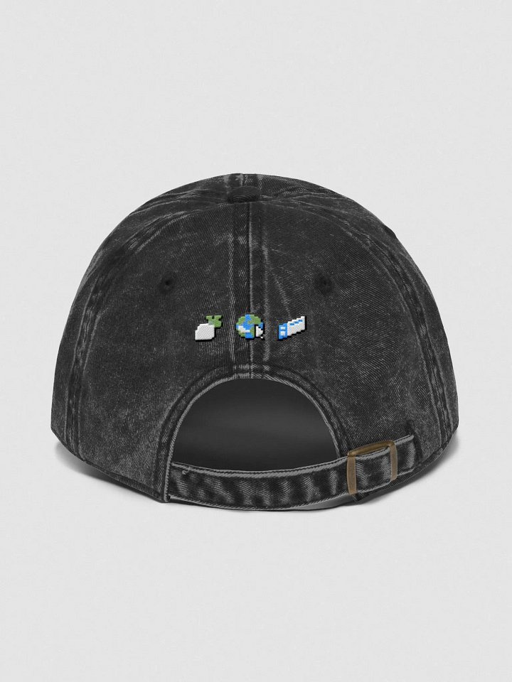 Pixel Digi Cat Embroidered Washed Dad Hat product image (2)