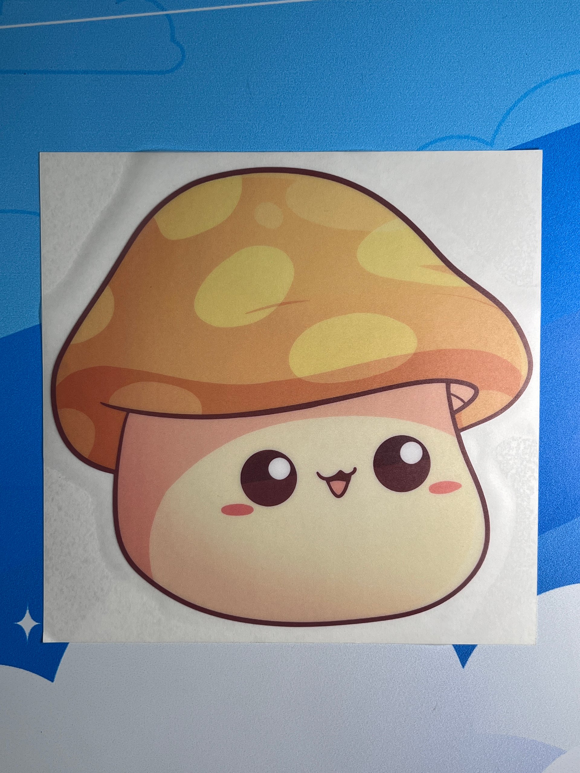 Orange Mushroom - Large Sticker product image (2)