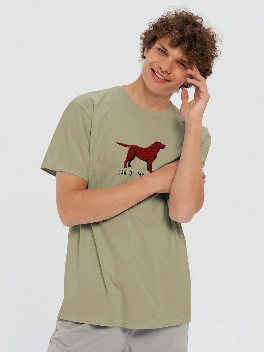 Lab of My Life T-Shirt(Embroidered) of a Labrador Retriever(Chocolate) product image (13)