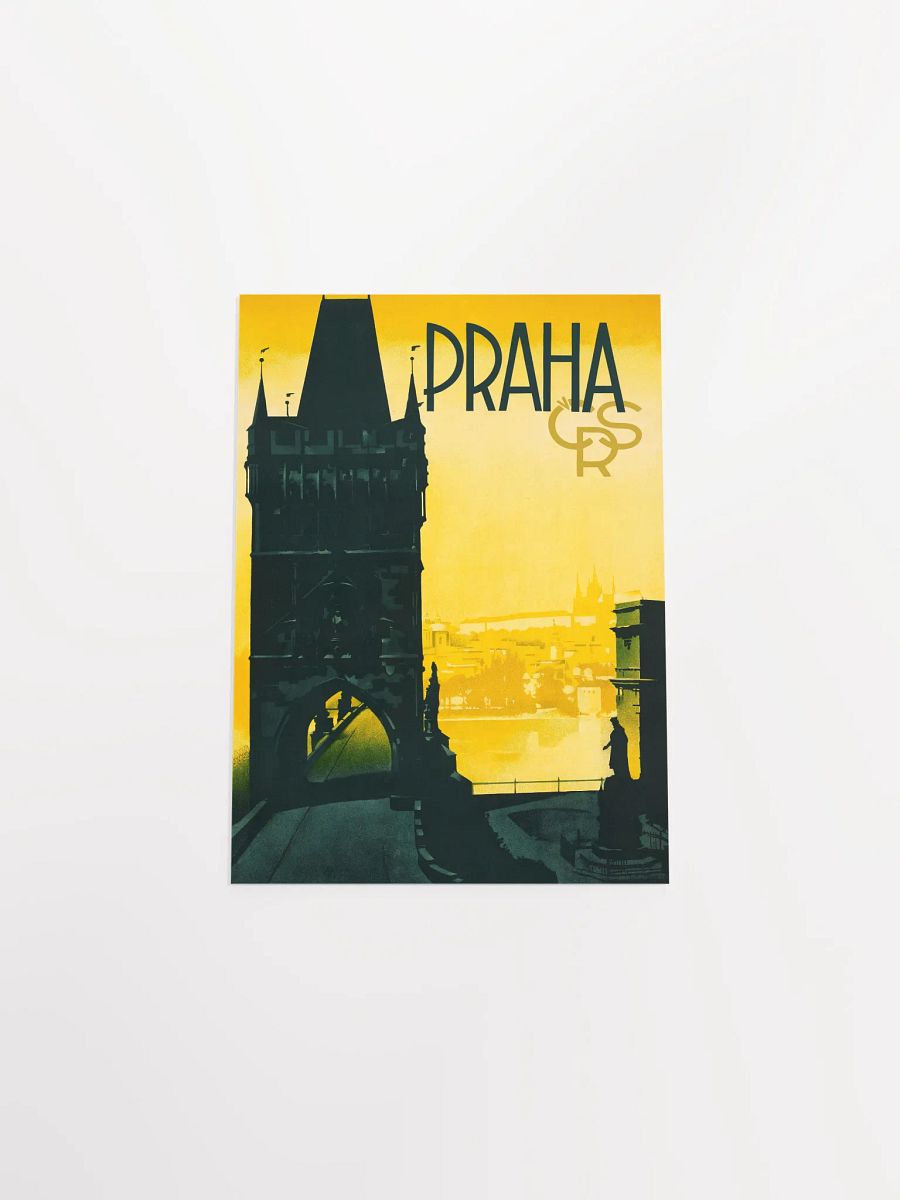 Prague Czech, 1930s — Retro travel poster, vintage travel print product image (10)