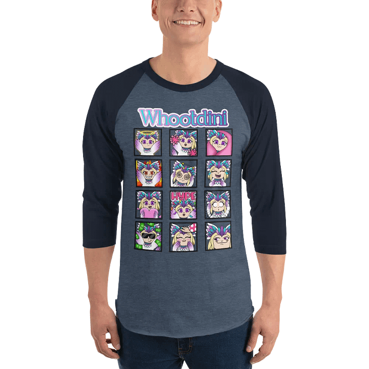 Whootdini Emote Baseball Tee product image (1)