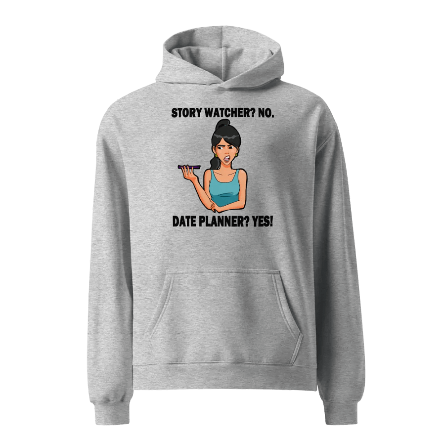 Story Watcher vs. Date Planner - premium, oversized hoodie product image (2)