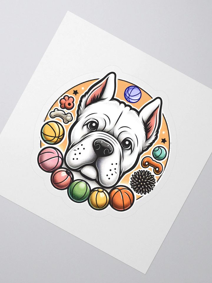 White Cane Corso Sticker – Unique Dog Breed Decal product image (2)