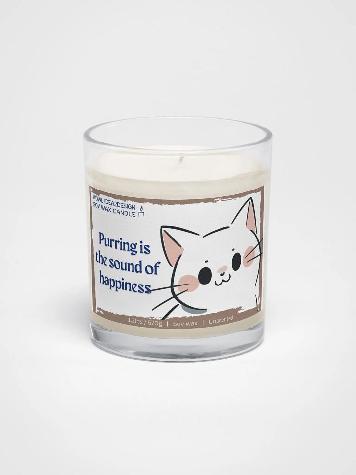 White Cat Lover Best Gift, Large Capacity, Great Value & Eco-Friendly Candle – 1.2 lbs of Pure Serenity product image (1)
