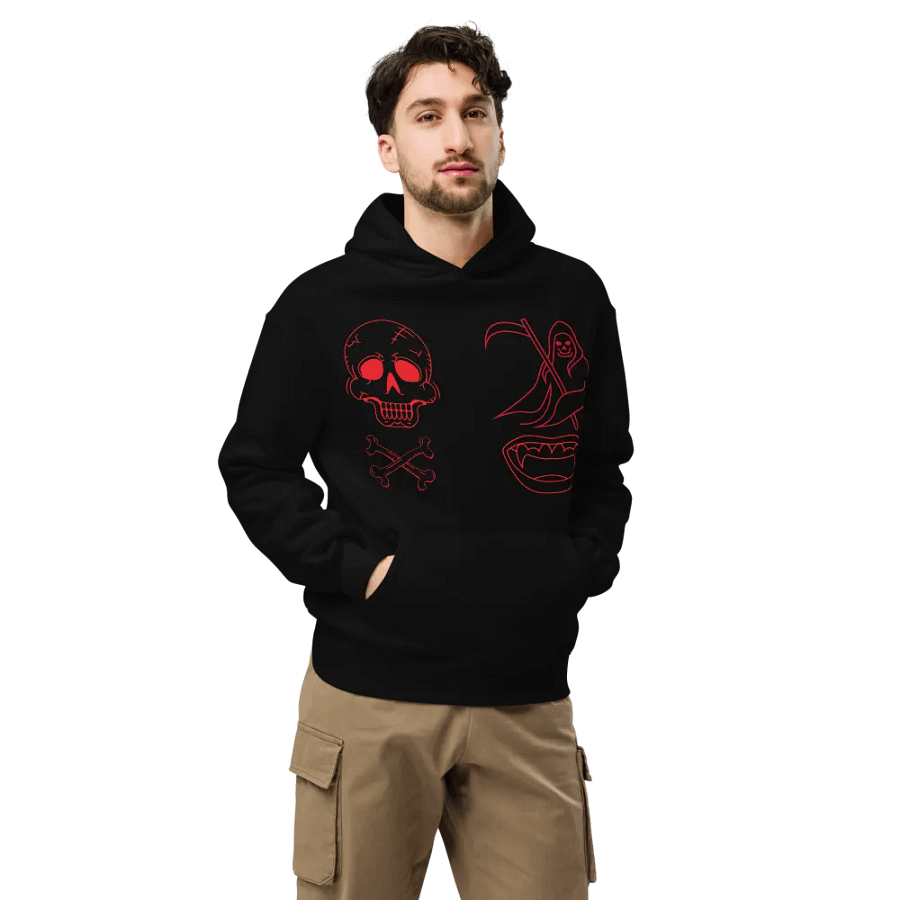 Spooky Line Art Oversized Hoodie product image (9)