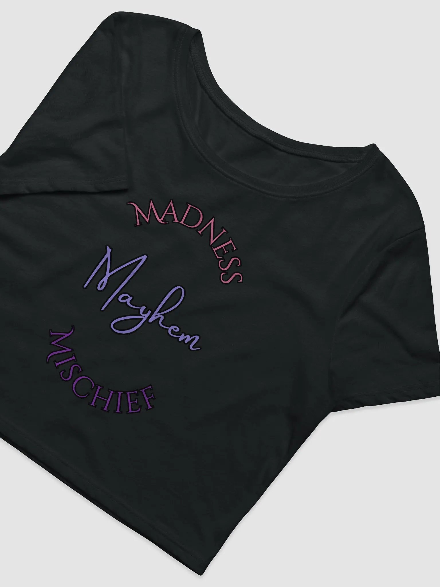Madness/Mischief/Mayhem Crop Tee product image (8)
