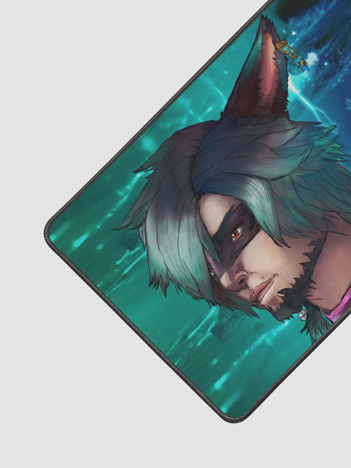 Caught Up - Miqo'te Gamer Desk Mat product image (2)