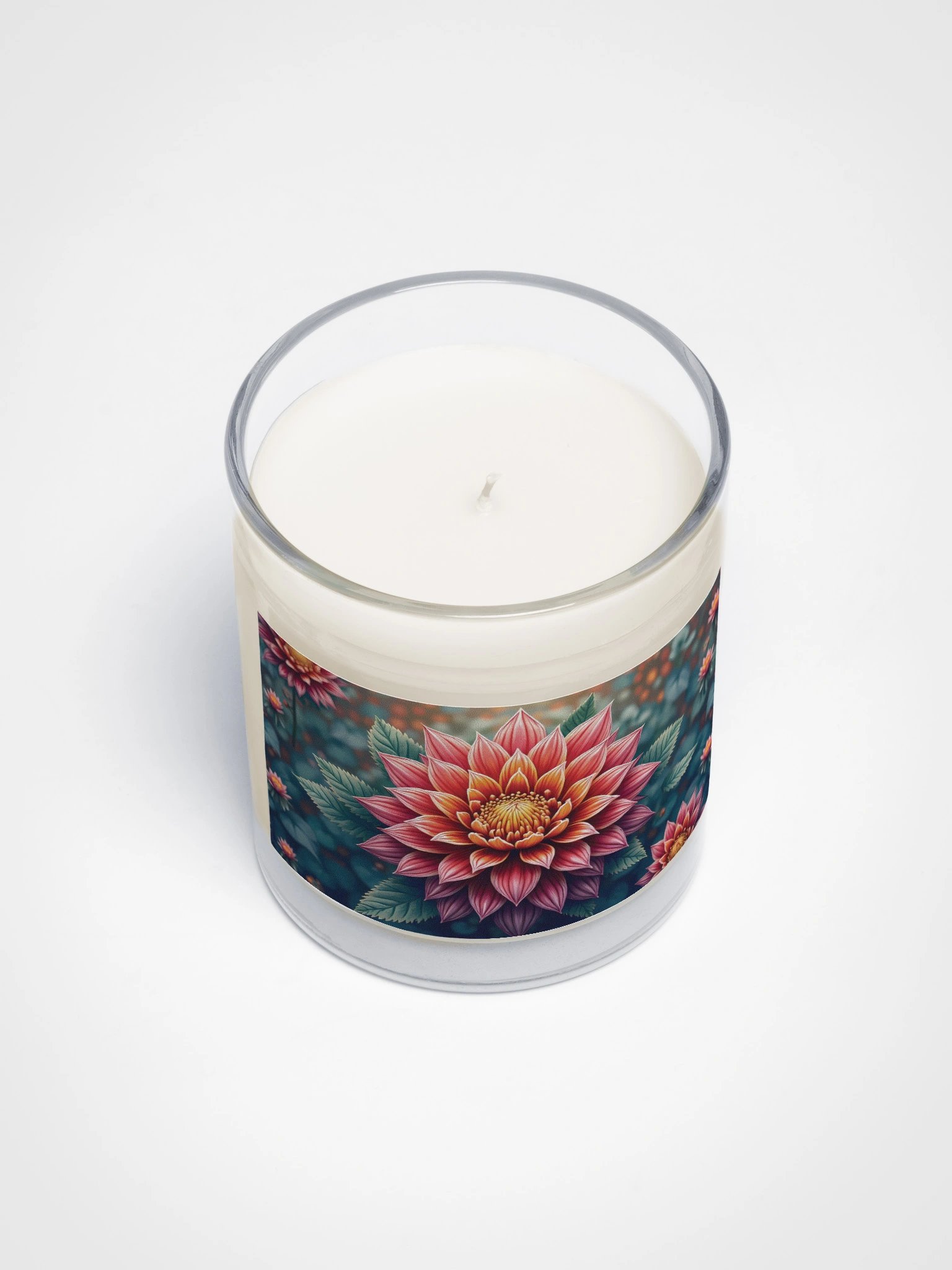 Mandala Flower Candle – Bohemian Botanical Meditation Decor product image (3)