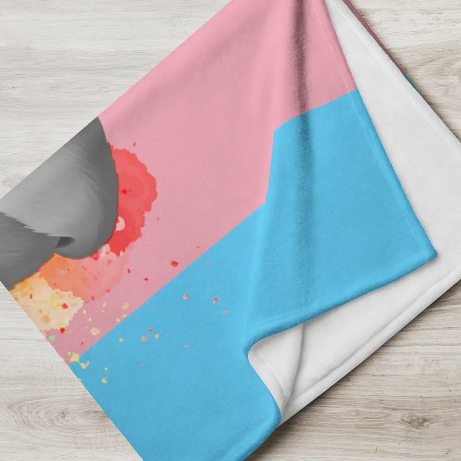 Transgender Pride Fox Blanket (2023) product image (5)