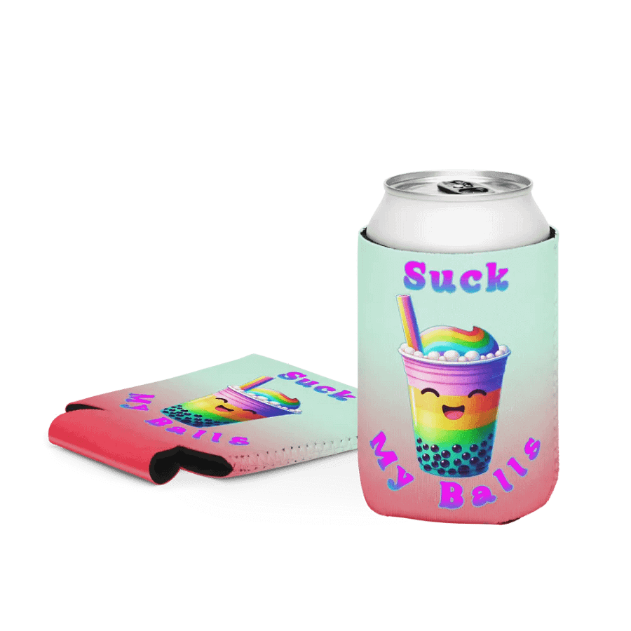 Rainbow Bubble Tea Can Cooler product image (4)