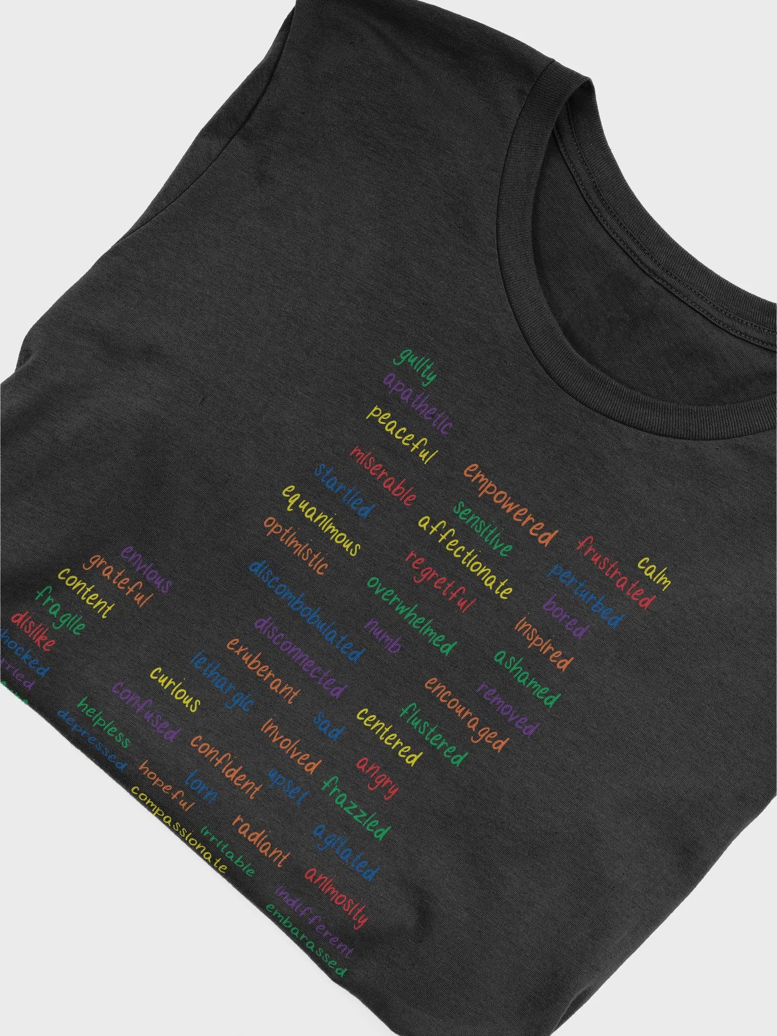 Feeling Words Cat Short-Sleeve Unisex T-Shirt (BC) product image (4)