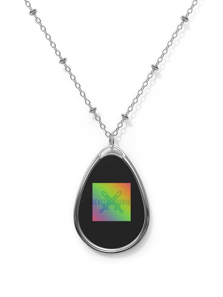 Necklace - Classic TheRealTheWarrior Logo Oval Necklace product image (1)