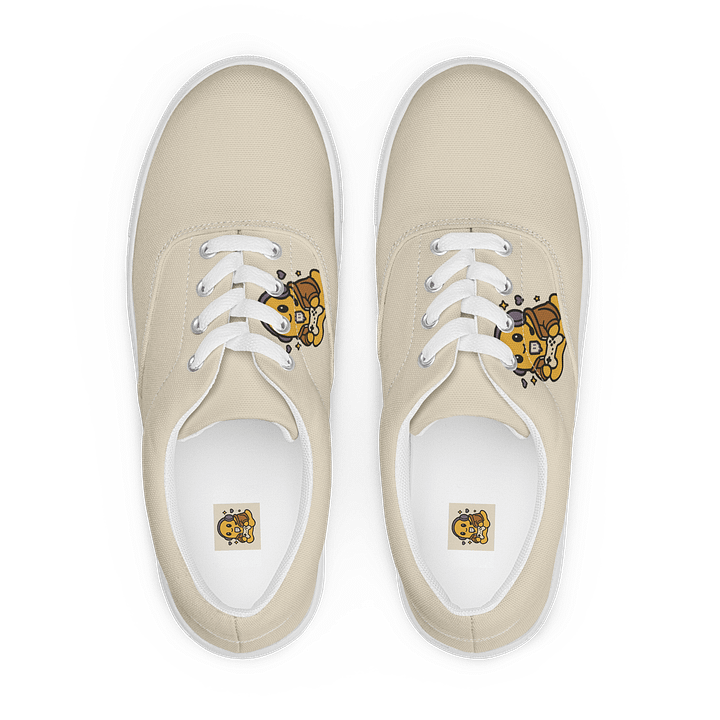 Playful Gamer Yellow Cartoon Canvas Shoes product image (1)