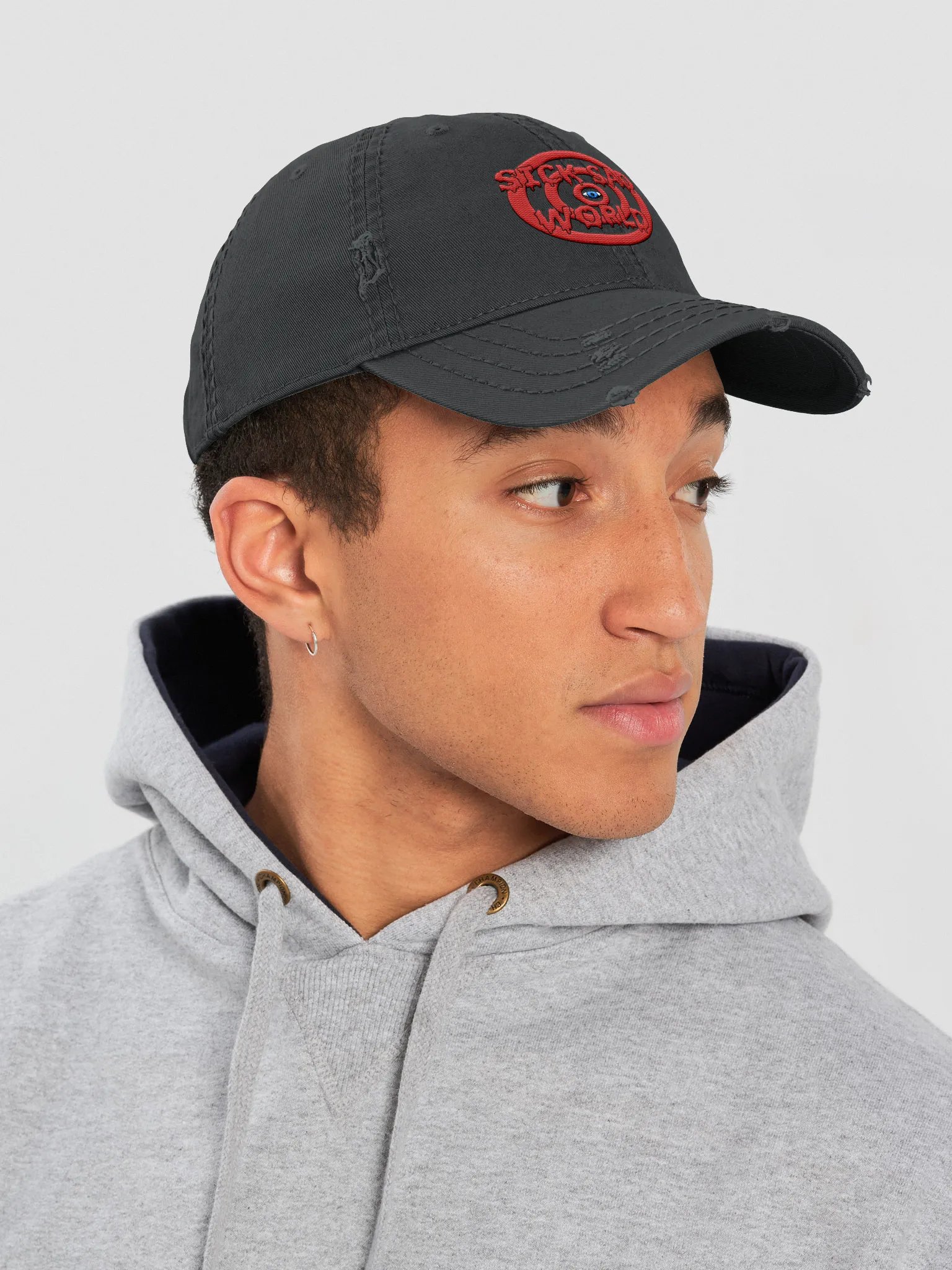 SICKSADWORLD V3 Distressed Dad Hat product image (7)