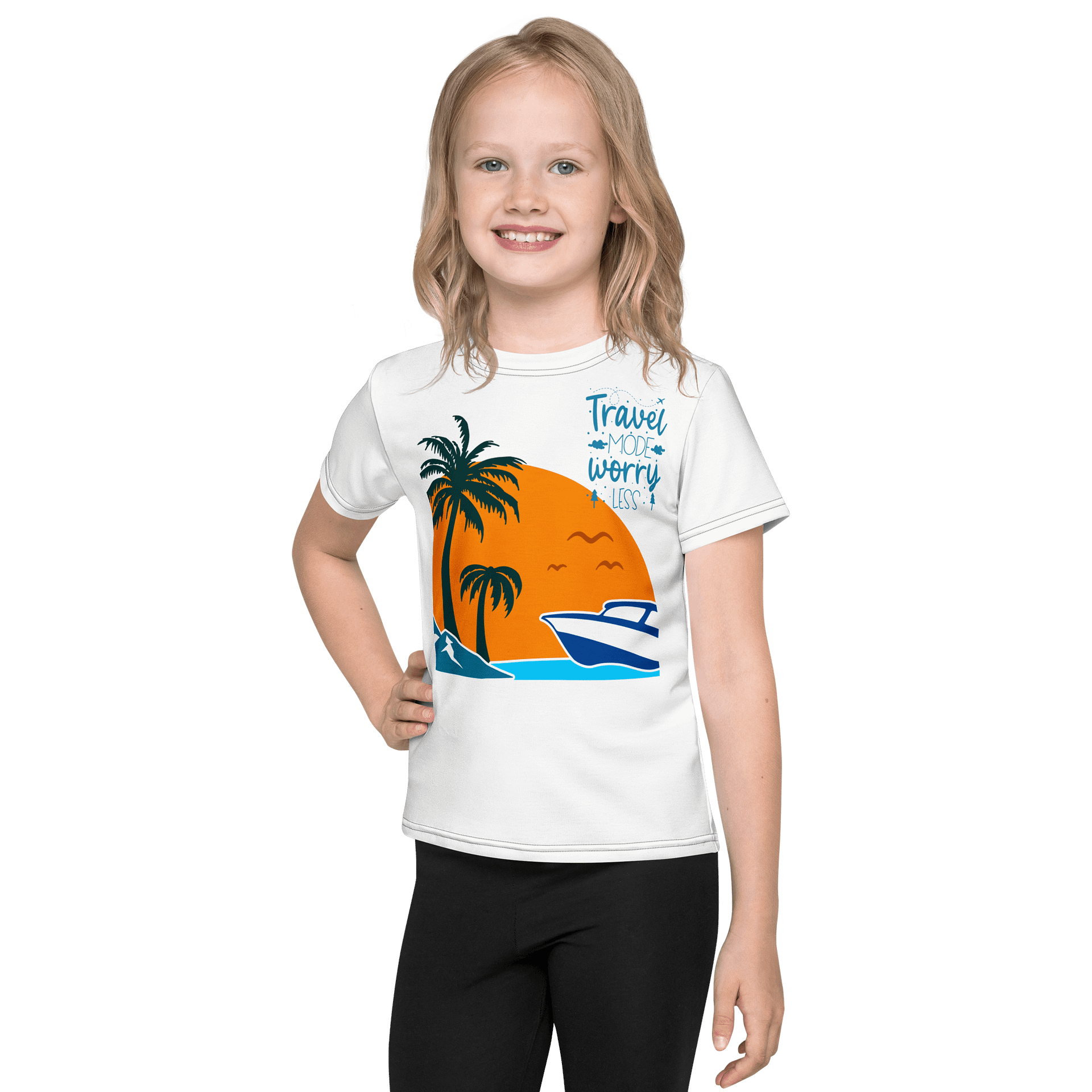 Blissful Beach Adventure Kids T-Shirt product image (1)