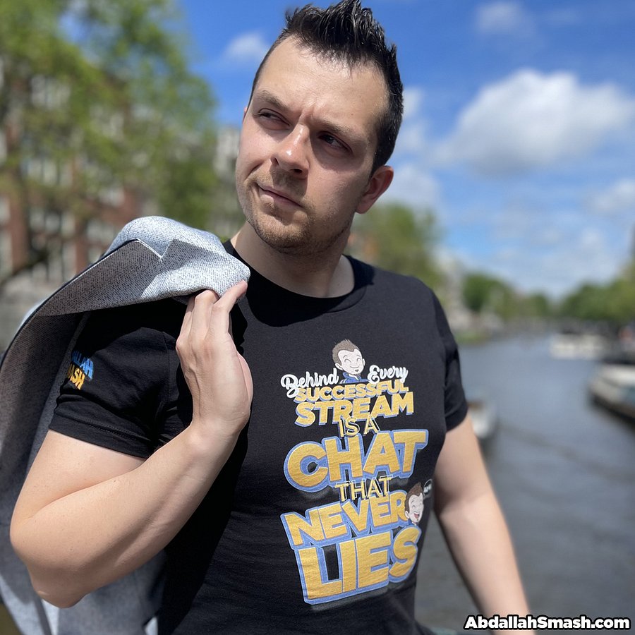 Chat Never Lies Tee (Dark Mode) Abdallah Smash