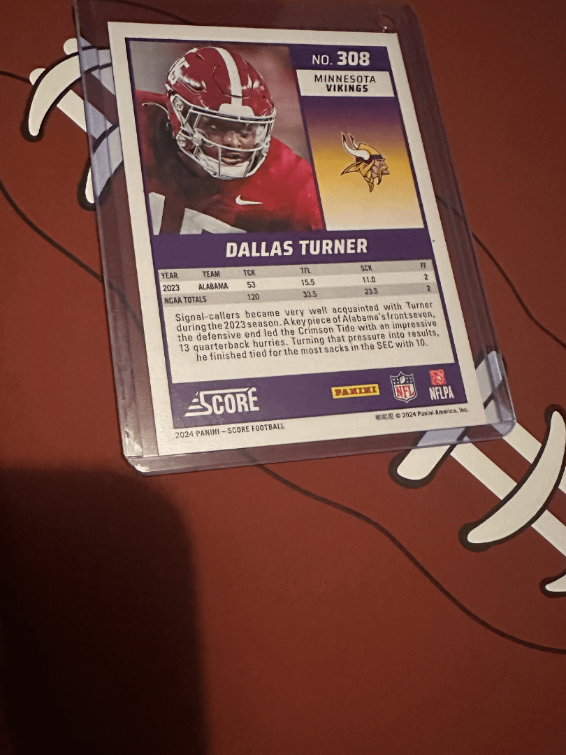 Rookie Dallas Turner Numbered /630 product image (2)