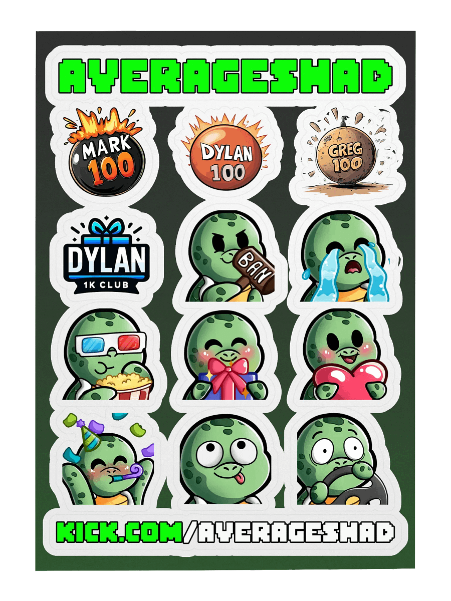 AvShad KICK Sticker Pack 01 product image (3)