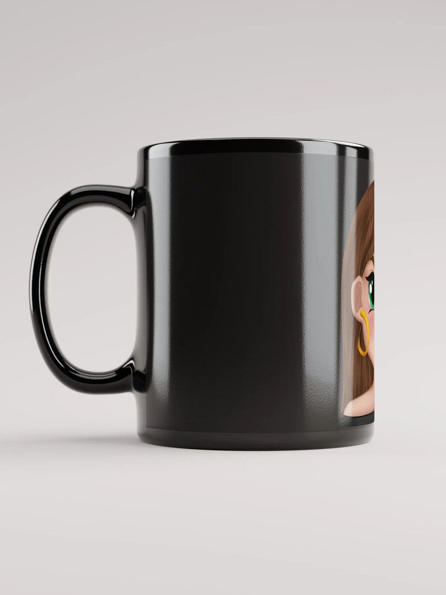LitGirl Shush Emote Black Mug product image (12)