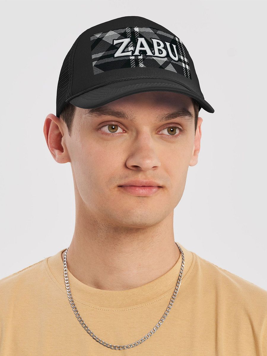 ZABU Plaid Foam Trucker Hat product image (2)