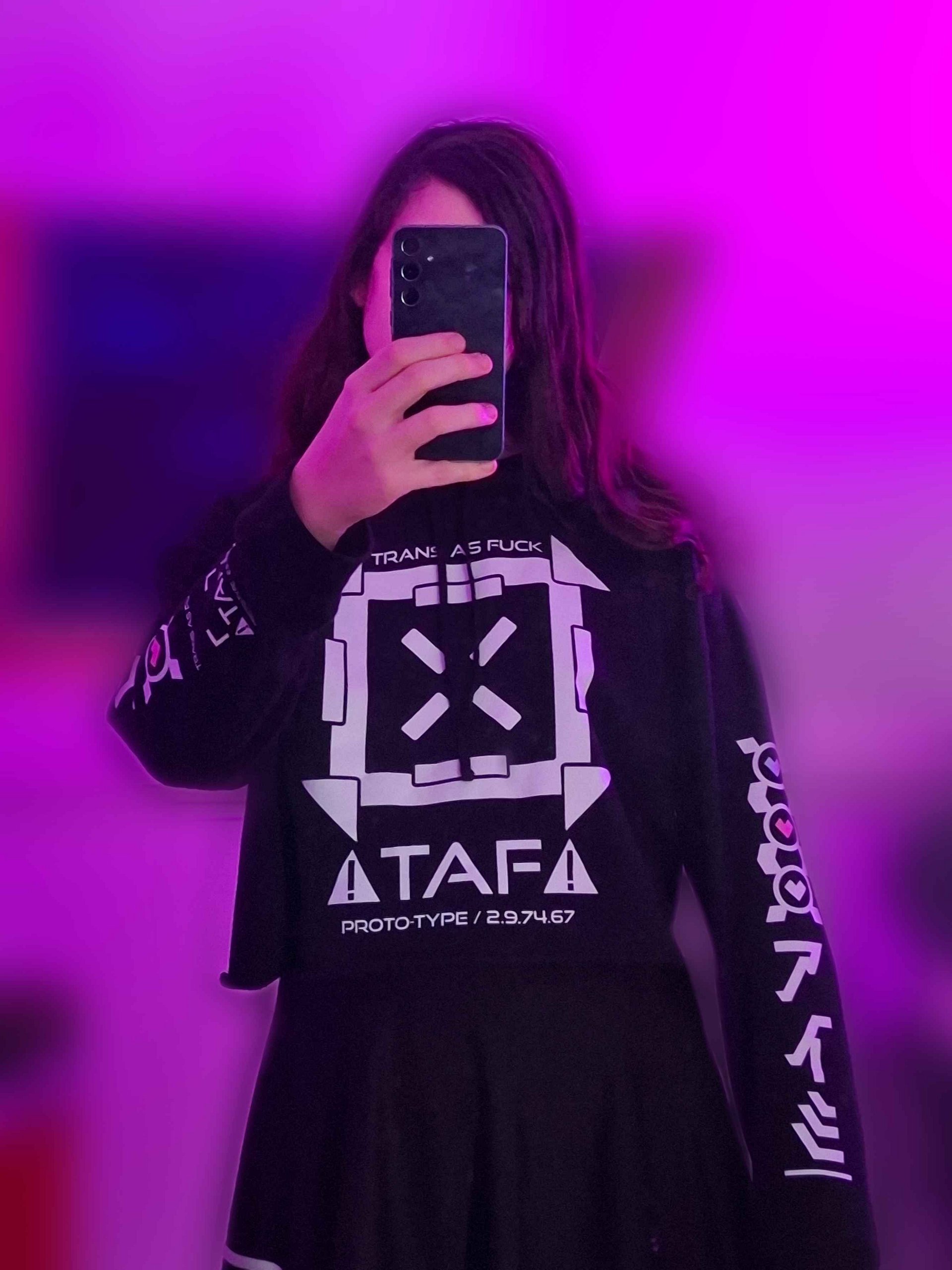TAF PROTO-TYPE / 2.9.74.67 / CROPPED HOODIE product image (3)