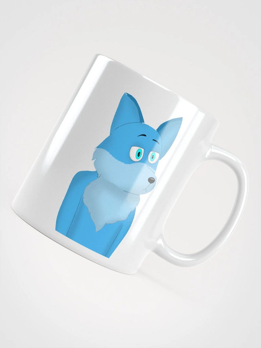 Teal Wolf White Glossy Mug product image (4)