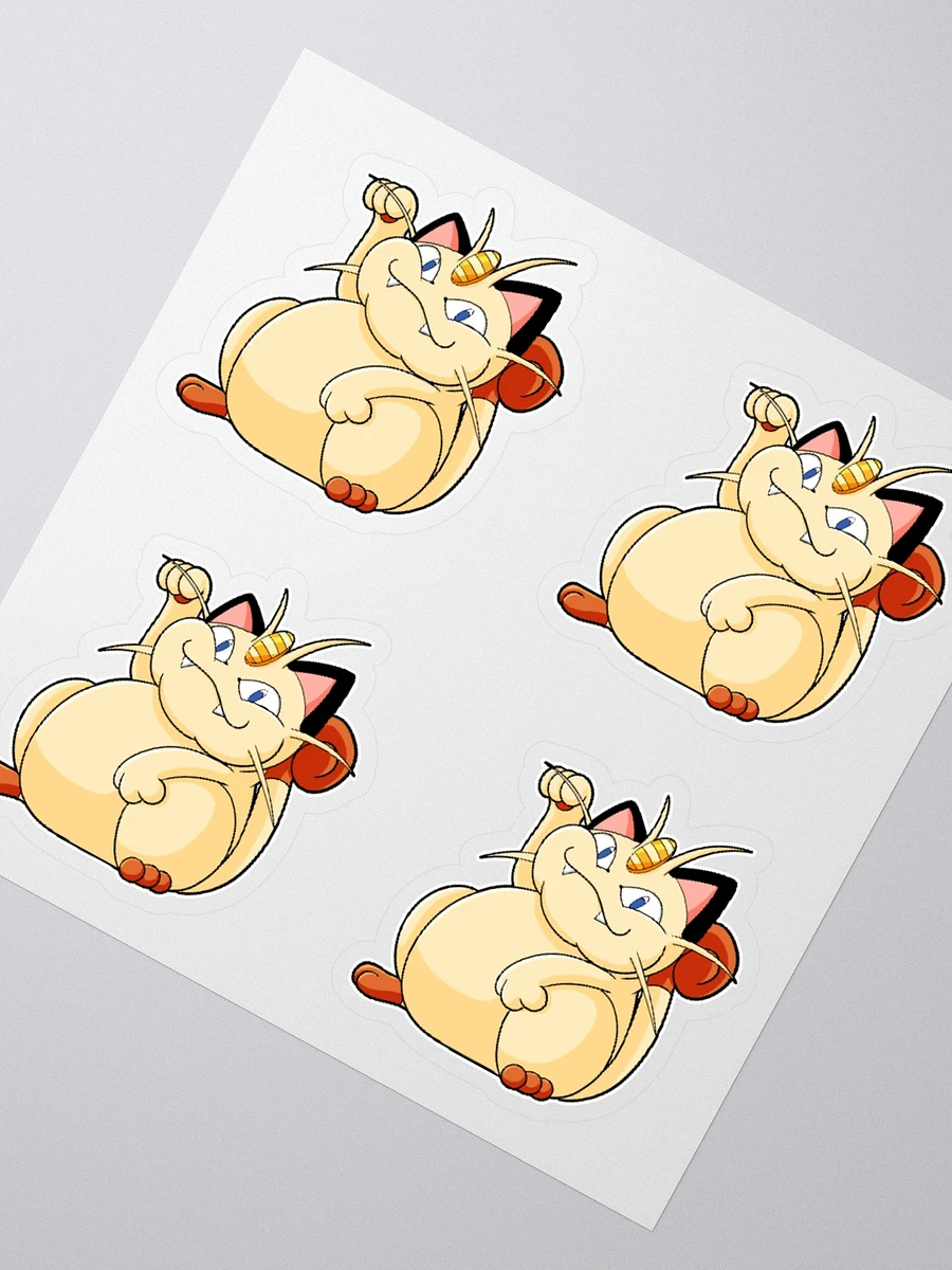 Chubby Meowth Sticker Sheet product image (2)