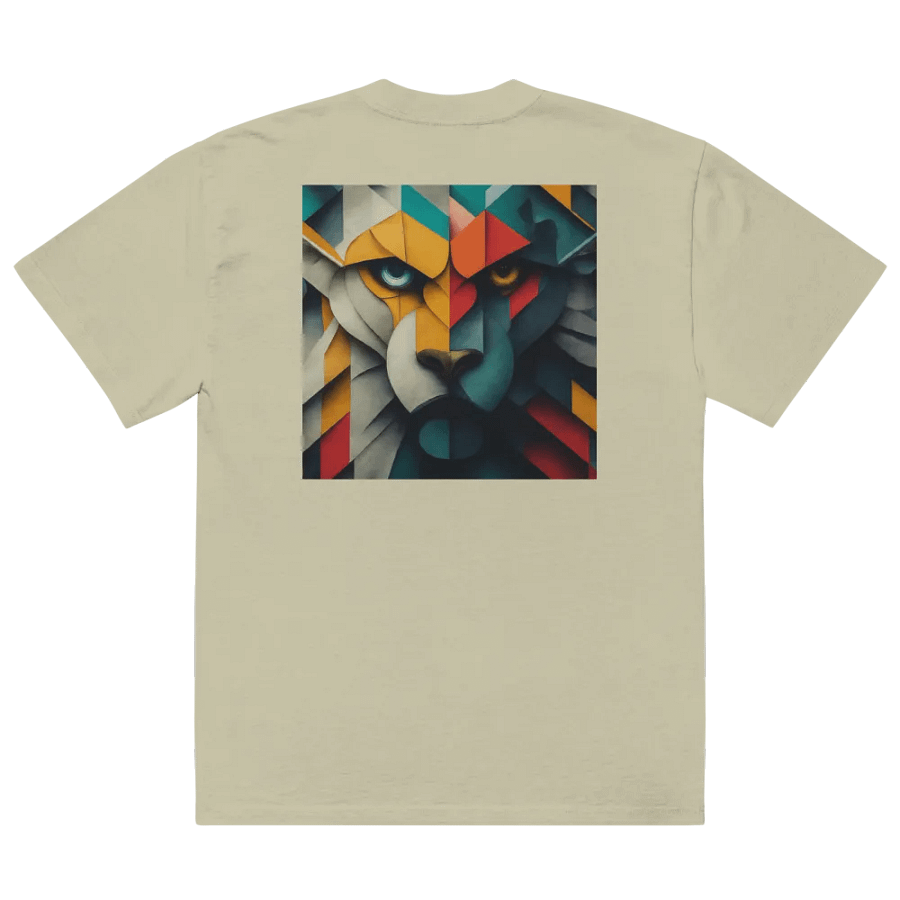 Geometric Lion Abstract T-Shirt product image (6)