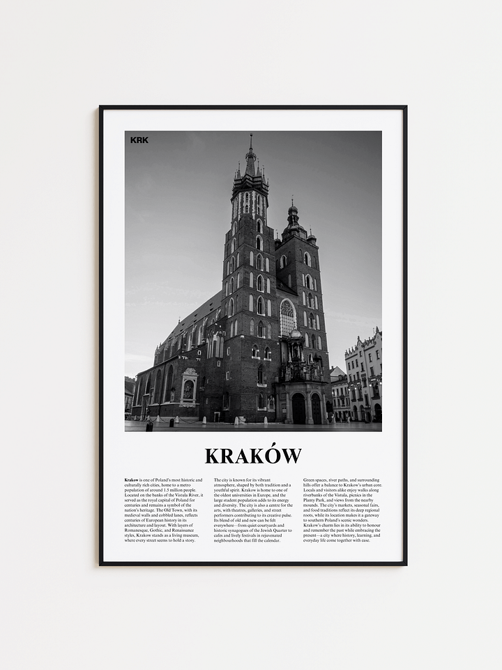 Krakow 01 Newspaper Poster product image (1)