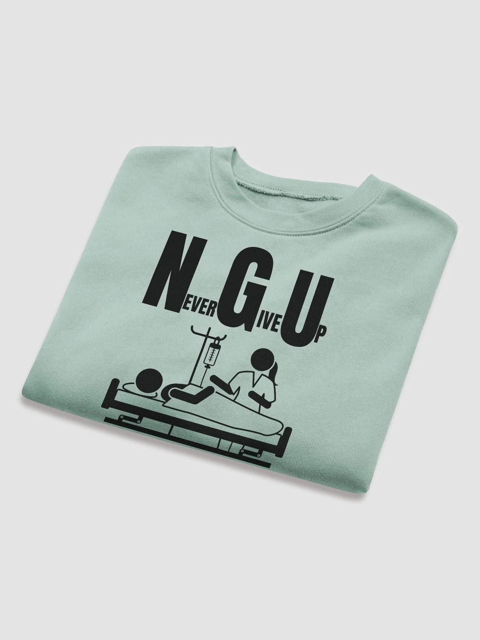 Never give up Fleece Crop Sweatshirt product image (15)