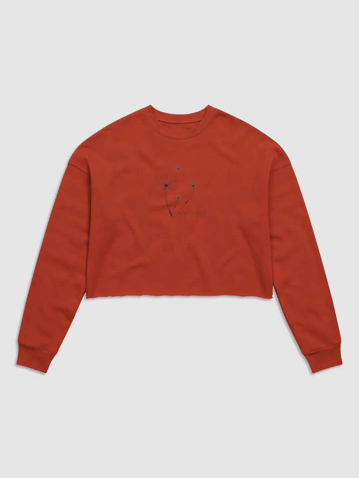 Dandelion Dreams Crop Sweatshirt product image (1)
