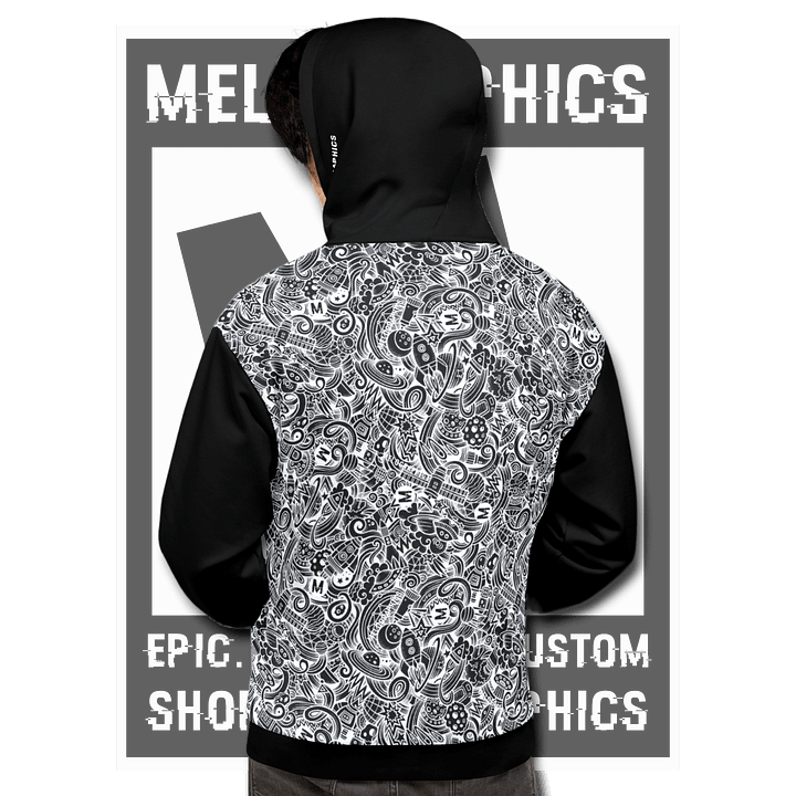 Dark Space Scribble - Ultimate Hoodie | #MadeByMELO product image (2)