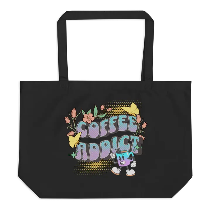 Coffee Addict Mascot Mug Fluttering Tote product image (1)