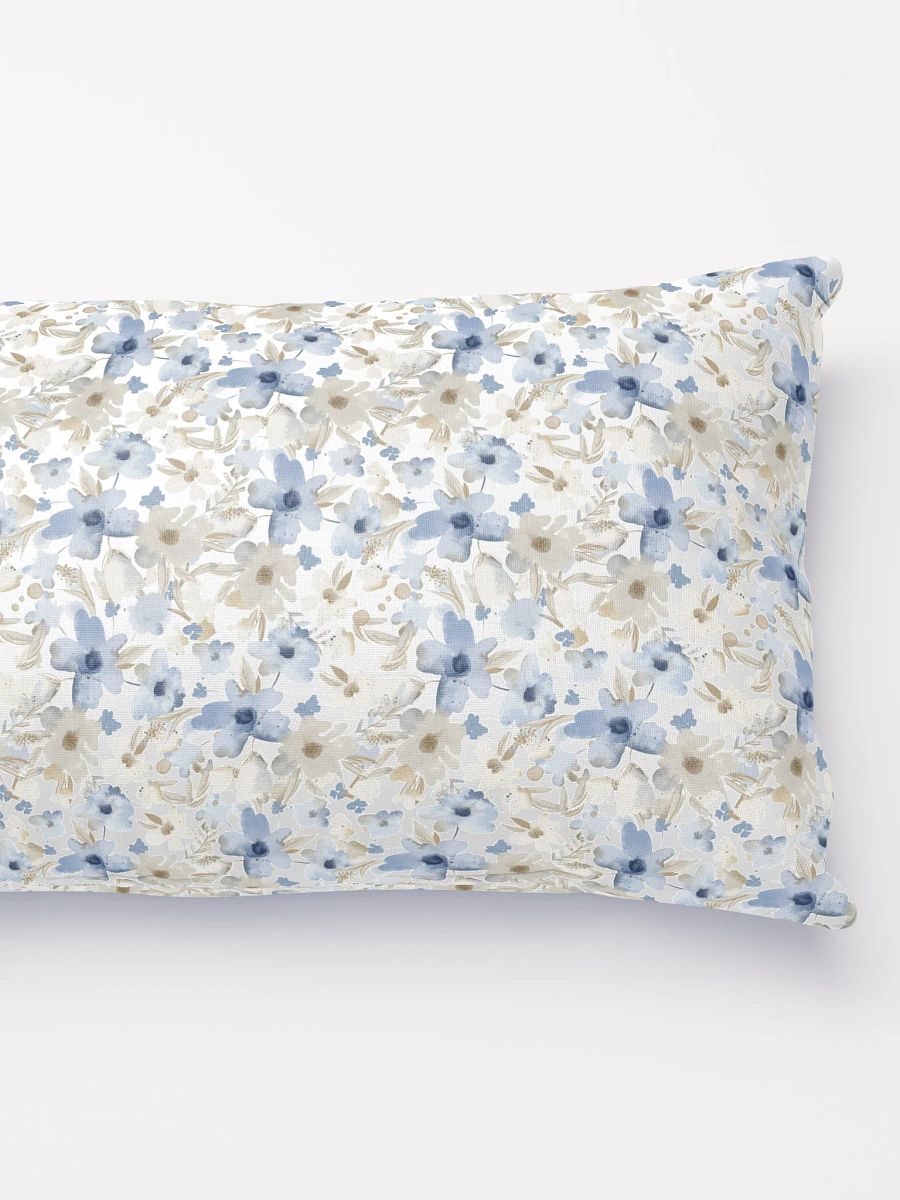 Blue Grey Flowers Basic Pillow product image (4)